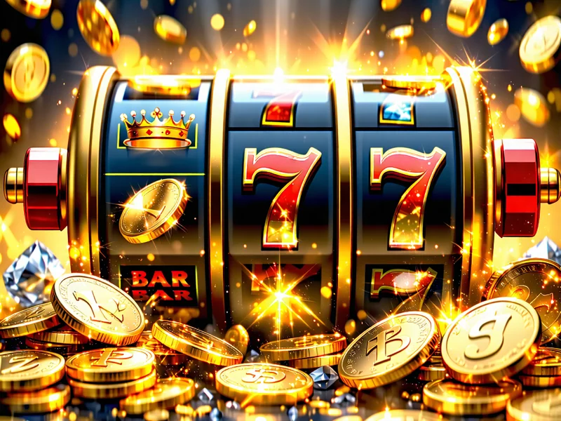 Hình ảnh minh họa bài viết về hướng dẫn chơi game slot tại 69vin, với các biểu tượng máy đánh bạc và hiệu ứng ánh sáng vàng