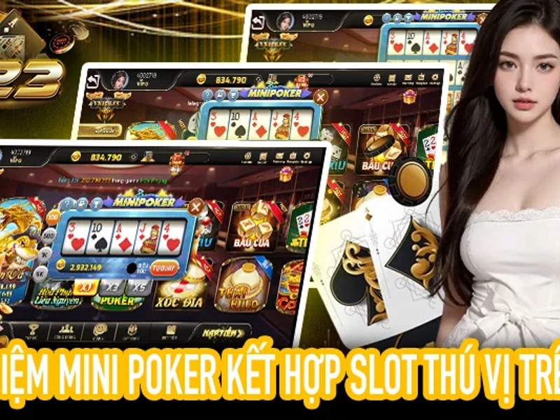 Bàn chơi Five-Card Draw Poker, với người chơi trao đổi bài để cải thiện tay bài tại 69vin