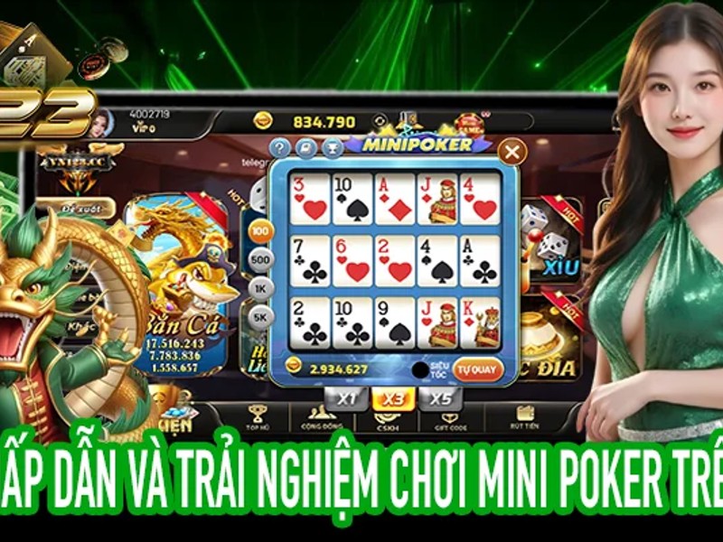 Hình ảnh bàn chơi Casino trực tuyến với dealer chuyên nghiệp tại 69vin