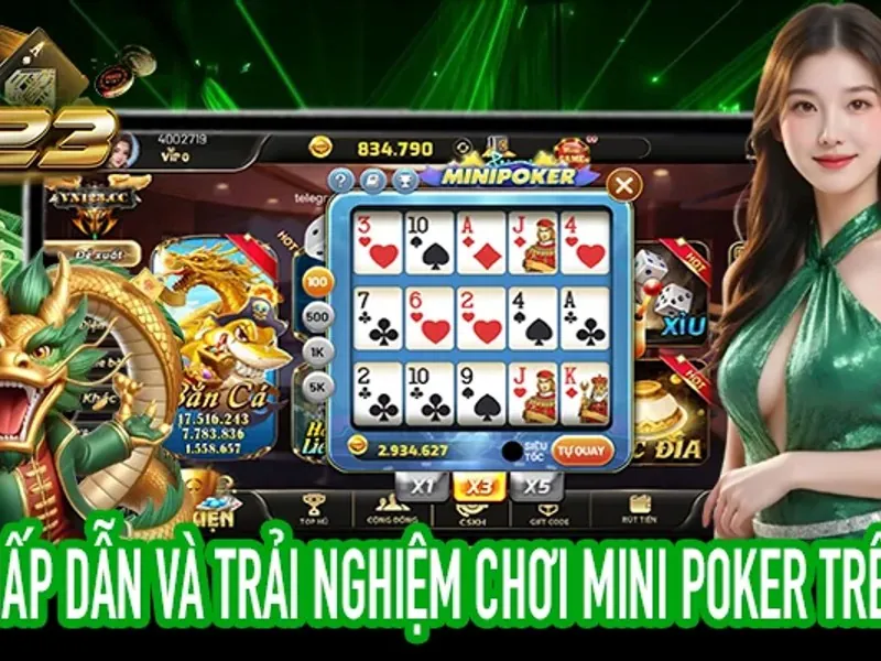 Hình ảnh bàn chơi Casino trực tuyến với dealer chuyên nghiệp tại 69vin